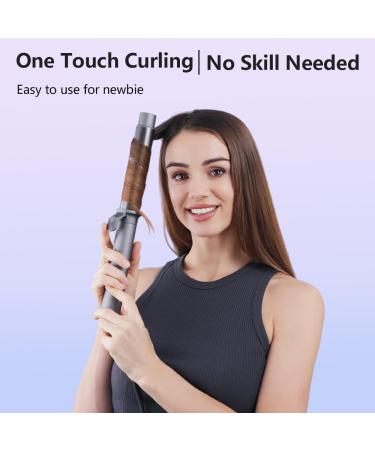 Faszin Hair Curler Newbie 1-Touch Automatic Curling Iron Wand | Professional 32mm Iron with LCD Display & 5 Heat Settings | 360 Rotating for Charming Curls in 12s - Buy Online on SooperMarket.com