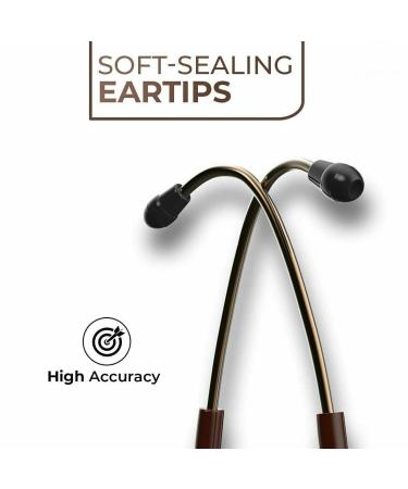 Saini MEDICOS Cardio 3 Monitoring Stethoscope - Copper Finish Chocolate Tube | International Shipping Available - Buy Online on SooperMarket.com