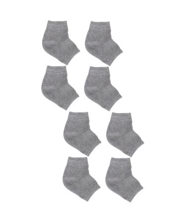 PLAFOPE 4 Pairs Anti-Crack Socks Feet Care Socks Men Socks Gel Spa Socks Heel Sleeves Ankle Socks Spa Gel Socks Anti Crack Heel Socks Mens Sock Feet Repair Socks Foot Socks Man Socks