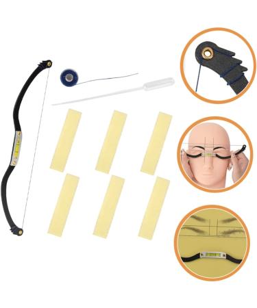 WOFASHPURET Measuring Ruler 1 Set Arch embroidery eyebrow ruler makeup stencil brow template eyebrow ruler tool measuring tool - Buy Online on SooperMarket.com