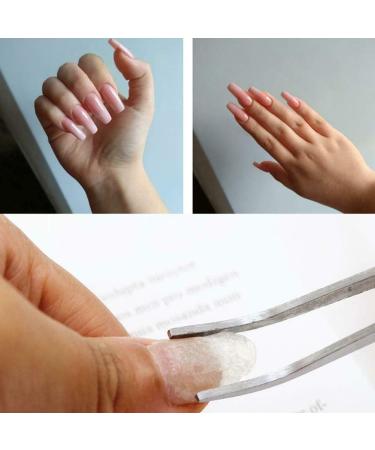 Nail File Non Woven Silk Fiberglass Extension Gel with Tweezers and Shaped Clip for Nail Art Women and Men - Buy Online on SooperMarket.com
