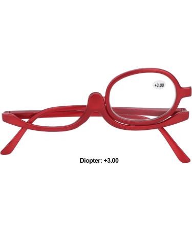 Jiawu Magnifying Makeup Glasses for Women - Flip Up Eye Makeup Tool (+3.00) | Essential Magnifying Glasses for Flawless Makeup Application - Buy Online on SooperMarket.com