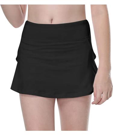 Beehong Toddler Kids Girls Black Sports Shorts with Pockets | Size 6-7 Years - Buy Online on SooperMarket.com