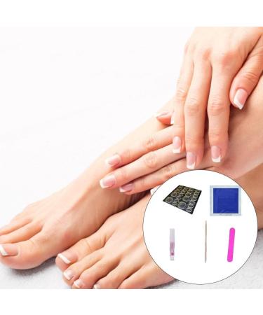 Dajidafu Women Adhesive Toe Nail Set Salon Removable Artificial Toenail Removal Stick Polishing File Art Tool Kit Pedicure - Buy Online on SooperMarket.com