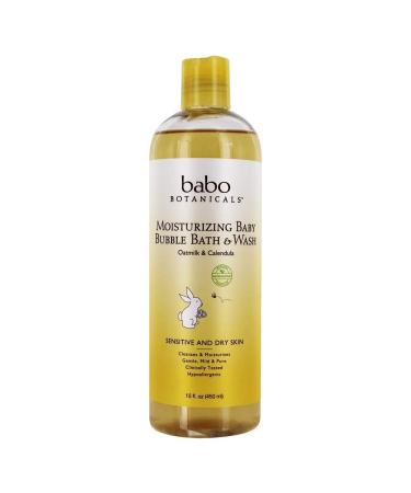 Babo Botanicals Moisturizing Baby Bubble Bath & Wash  Oatmilk Calendula  15 fl oz (450 ml)