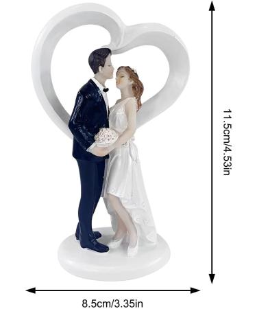 Teksome Couple Cake Toppers Resin Wedding Toppers for Cake Wedding Cake Decorations Wedding Cake Toppers Bride And Groom Figures - Buy Online on SooperMarket.com