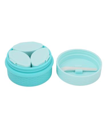 Verdant Touch Empty Silicone Cream Jar Travel Silicone Makeup Container Refillable Portable Cream Jar Blue