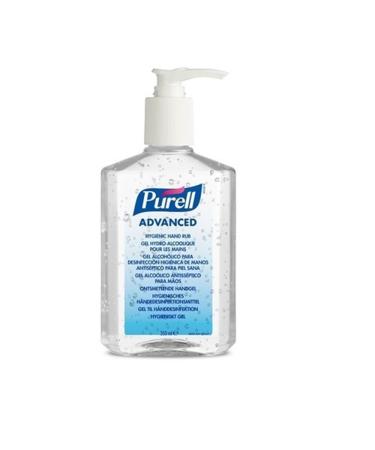 Purell Antibacterial Alcohol Hand Rub Gel Cleanser Sanitiser - 240ml Pump Bottle