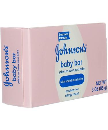 Johnson's Baby Bar Soap 3 oz (89ml) - 3 Pack | Gentle Cleansing for Sensitive Skin - Buy Online on SooperMarket.com