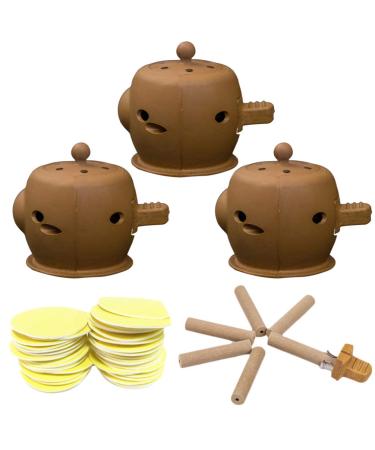 Healifty 3 Set Moxibustion Holder Burners Moxa Sticks Burner Tube Moxibustion Stick Dehumidification Filter