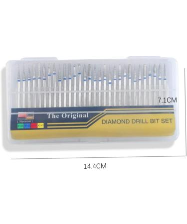 FRCOLOR 30pcs Nail Drill Tips Nail Art Tool Kit Manicure Drill Bits Diamond Drill Bits Manicure Tools and Equipment Nail Drill Bits Nail Grinding Head Sanding Removal Tool Clean - Buy Online on SooperMarket.com