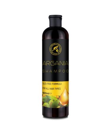 AROMATIKA Argan Oil Shampoo 16.2 Fl Oz - Natural Argan Oil & Herbal Extracts for All Hair Types - Restorative Formula - Hair Care