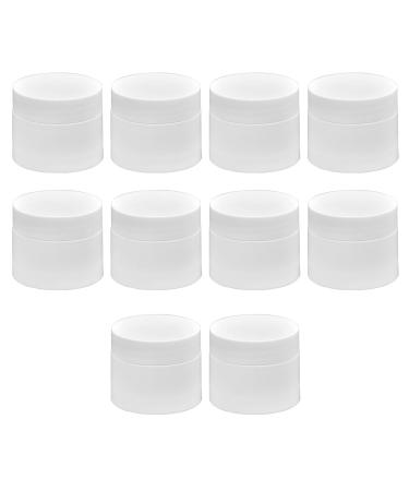 Yosoo Round Clear Leak Proof Plastic Container Jars 10Pcs 5g Round Cream Container Portable Refillable Reusable Leakproof Lotion Ointments Jars