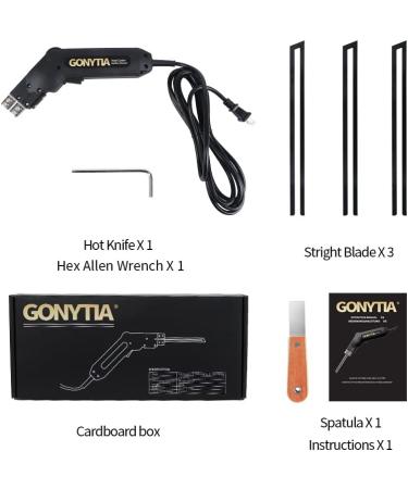 Gonytia GT-1 Hot Knife Foam Cutter Pro - Electric Styrofoam Cutting Tool Kit with 3 Blades & Accessories - Buy Online on SooperMarket.com
