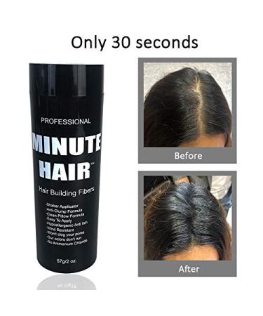 Biggie Sized 57g Dark Brown Hair Building Fibers Bottle - Refillable, High Grade Minute Fibers - Choose Your Color - Buy Online on SooperMarket.com