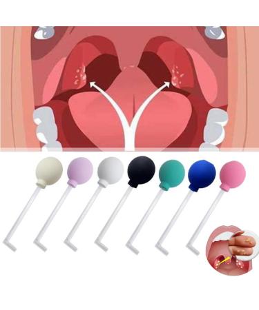 Tonsil Stone Remover Tool Manual Style Remover Mouth Cleaning Care Tool Ear Wax Tonsil Stone Suction Ball Manual Style Cleaner Manual Style Cleaner Removal Mouth Cleaning Oral Care 1PCS Pink