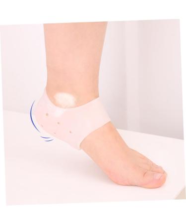 FOMIYES 10 Pairs Silicone Foot Heel Socks Cushion Sleeves Protective Sleeve Silicone Heel Grips Walking Accessories Reusable Moisturizing Feet Moisturizing Socks Foot Spa Socks Boots Crack - Buy Online on SooperMarket.com