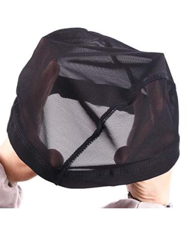 Shop Black Mesh Dome Wig Cap - 2-Pack for Wigs | Wide Rubber Band | Perfect Hair Network - Buy Online on SooperMarket.com