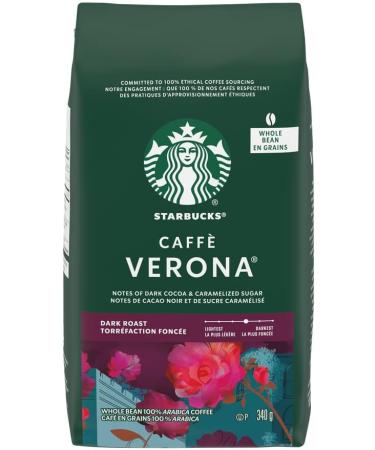 Starbucks Caff Verona Dark Roast Whole Bean Coffee 340g Bag (Pack of 6) Verona 340 g (Pack of 6) - Buy Online on SooperMarket.com