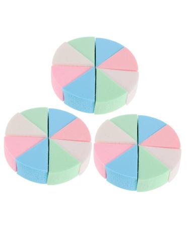 PLAFOPE 3 Sets Triangular Sponge Puff Women Sponge Puff Wedge Makeup Sponge Makeup Tool Latex Makeup Sponge for Women Makeup Triangle Sponge Powder Puff Makeup Supplies