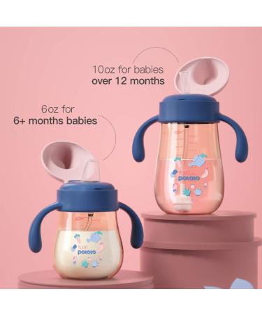 POTATO Weighted Straw Cup for Toddlers | Spill-Proof PPSU Sippy Cup | 10oz Water Bottle with 2 Spout Options | Handles for Boys | Ideal for Babies 12+ Months - Bright Red - Buy Online on SooperMarket.com