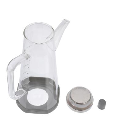 Milisten 1pc Oil Can Oil Condiment Container Liquid Containers Glass Sauce Bottle Cooking Oil Cruet Glass Sauce Containers Empty Home Oil Tank High Borosilicate Glass