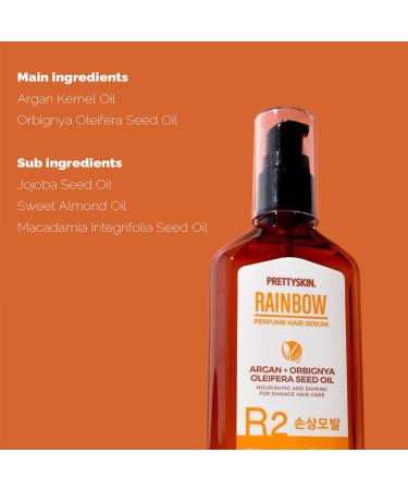 RAINBOW Vegan Hair Serum - Argan & Babassu Oil for Damaged Hair | 100ml - Silky Softness - Buy Online on SooperMarket.com
