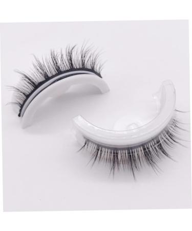 reusable eyelashes Self Adhesive Eyelashes Reusable Waterproof Fake Eyelashes Natural Realistic Fluffy Lashes 2Pair - Buy Online on SooperMarket.com