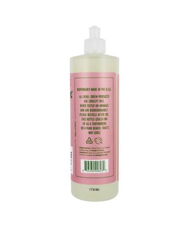 Rebel Green Dish Soap Pink Lilac - 16 oz | Eco-Friendly & Effective Cleansing - Buy Online on SooperMarket.com