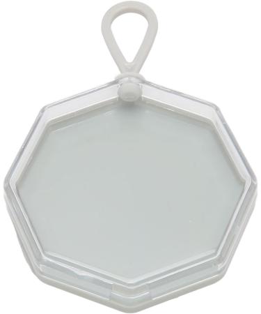 Makeup Puff Box Safe Powder Puff Storage Box Gray Portable Octagonal Dustproof for Powder Rooms for Beads - Buy Online on SooperMarket.com