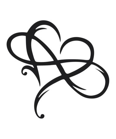 ORFOFE 1pc Iron Pendant Heart Decor Fall Decor Heart Shaped Sign Hanging Ornament Wall Hanging Black 38x33cm
