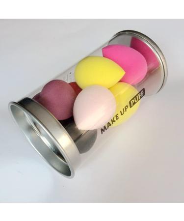Shop Multi-Colored Mini Makeup Sponge Set - 8 Pieces for Dry & Wet Use | Ideal for Liquid Powder & Cream | International Shipping Available - Buy Online on SooperMarket.com
