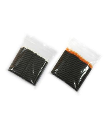 Mikinona 50pcs Eyeliner Brush Thin Angled White Eyeliner Wand Eye Makeup Tools Liquid Eyeliner Disposable 10*0.5cm White