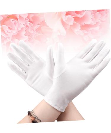 Healeved 6 Pairs Jewelry Etiquette Gloves Short Laboratory Gloves Protective Gloves Matted Photograph Gloves Dry Hands Moisturizing Gloves Soft Cotton Gloves Women's White Spring and Summer - Buy Online on SooperMarket.com