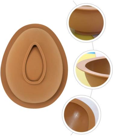 CIYODO Egg Silicone Mold Silicone Molds Silicone Dessert Molds Silicone Chocolate Mold 3D Egg Shape Soap 18.2X14.5X5.8CM Coffee - Buy Online on SooperMarket.com