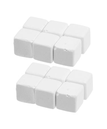 ORFOFE 12pcs Pet Mineral Hermit Crab Shells Cold Shipping Boxes White