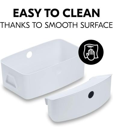 Hauck Alpha+ White Storage Box Set - Set of 2 | Practical Organising Boxes for Highchair - Buy Online on SooperMarket.com
