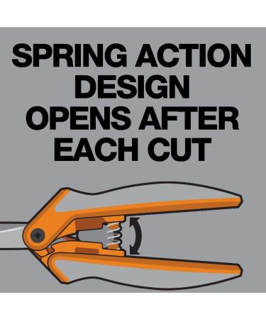 Fiskars Scissors 190520-1001 Titanium Micro-Tip Easy Action Scissors  6 Inch  Orange Orange/White - Buy Online on SooperMarket.com