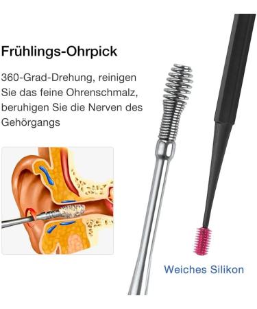 7 in 1 Stainless Steel Ear Cleaner Set - Earwax Removal Tool for Adults and Children - Buy Online on SooperMarket.com