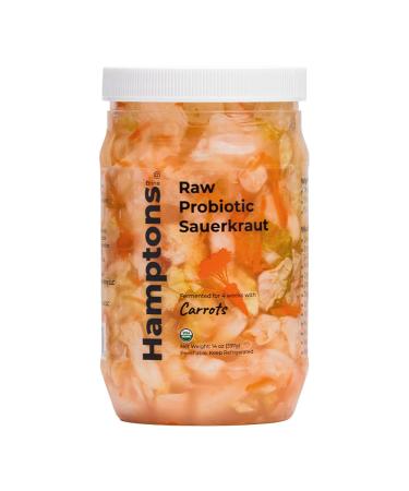 Sauerkraut Classic: raw fermented organic kraut, unpasteurized, live probiotics, dairy and gluten-free