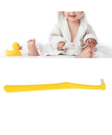 5PCS Soft Tufted Interdental Toothbrush Set - Compact Round Head Denture Brush for Braces & Dental Implants - Yellow - Buy Online on SooperMarket.com