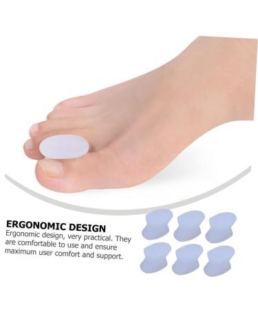 8pcs Hallux Valgus Separator Thumb Splint Nail Protector Set - Silicone Cushion for Big Toe, Hammer Toe, Bunion Relief - Foot Yoga Brace for Night Support - Buy Online on SooperMarket.com