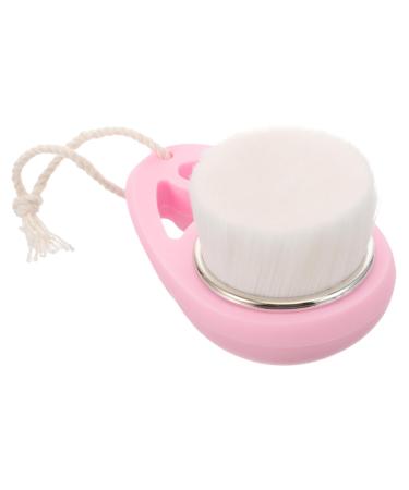 Angoily Makeup Brush Cleansing Brush face exfoliating Brush Facial wash Brush Manual face Scrubber for Women Shampoo face Silicone face Washing Brush Handle
