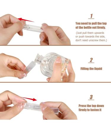 BYCUFF Mini Spray Bottle Mini Clear Plastic Spray Bottle Empty Fine Mist Refillable Perfume Bottle 5Ml Perfume Atomizer - Buy Online on SooperMarket.com