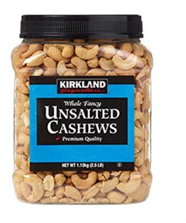 Kirkland Signature Unsalted & Roasted Cashews 1.13kg
