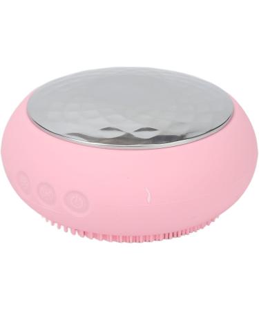 Facial Cleansing Brush Soft Silicone 5 Times Heating Energy Waterproof Electric Facial Cleanser to Absorb Nutrients (Pink) - Buy Online on SooperMarket.com
