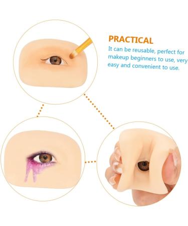 Baluue 4pcs Makeup Practice Skin Facial Tools Eye Shadow Practice Skin Eye Makeup Board - Buy Online on SooperMarket.com