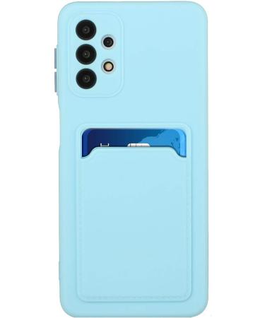 Tivenfezk Nadoli Silicone Case for Samsung Galaxy A23 4G/5G - Ultra Thin Shockproof Scratch-Resistant Wallet Soft TPU Protective Case with Credit Card Holder - Blue - Buy Online on SooperMarket.com