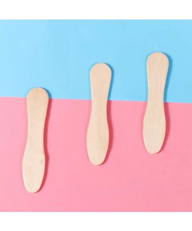 Condiment Spoons 100pcs Wooden Ice Cream Spoons Wood Taster Spoons Popsicle Paddles Spoon Spoons - Buy Online on SooperMarket.com