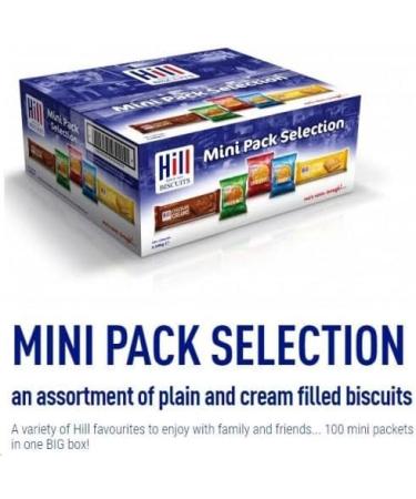 Hill's Assorted Biscuit Minipacks | Perfect for Sharing | Individually Packed | All Your Favourites in One Box | 100 x 3 Biscuits | 3.34kg - Buy Online on SooperMarket.com
